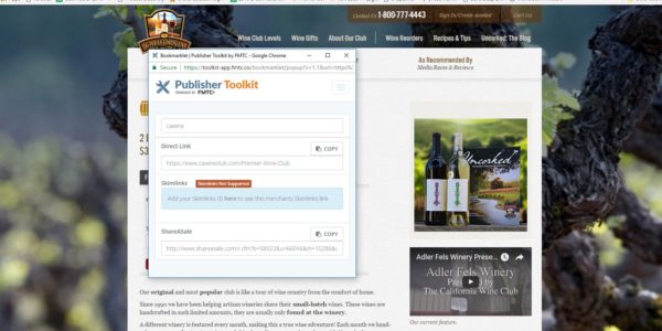 FMTC Publisher Toolkit Bookmarklet
